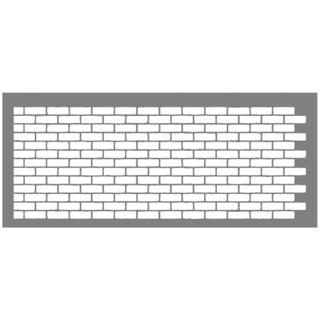Rustic Stretcher Bond Stencil #2